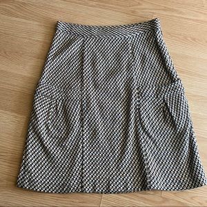 Diane Von Furtensberg Gold & Black Print Skirt 4